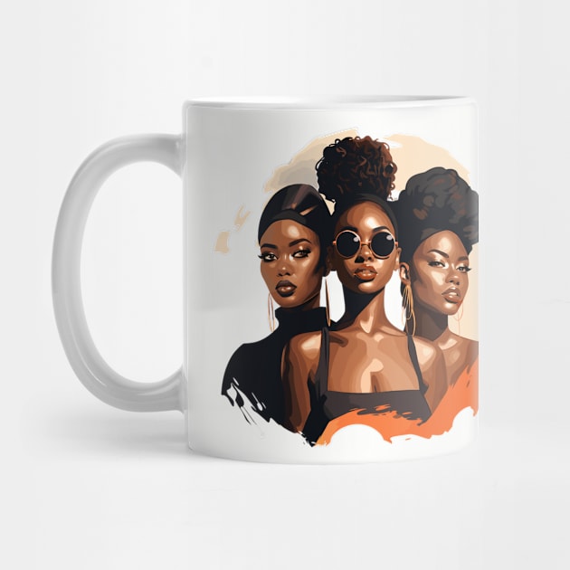 Melanin Drippin' Sistas by Graceful Designs